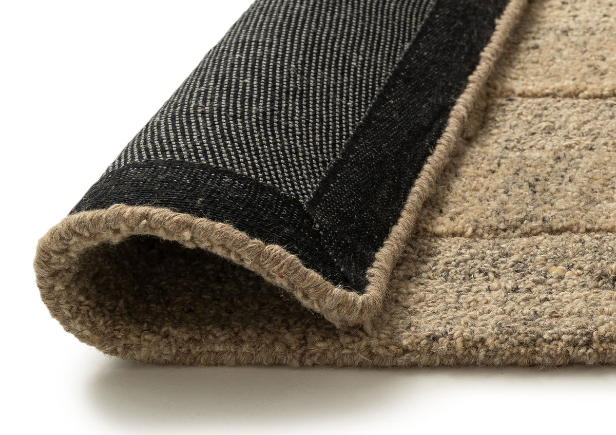 Cressida Sand Geometric Wool Rug