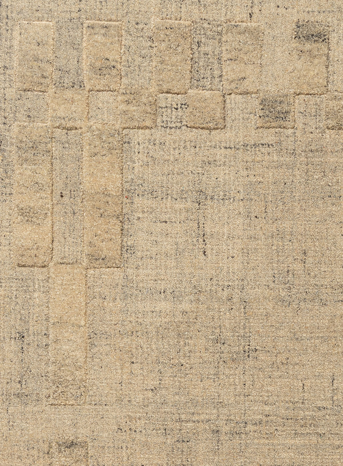 Cressida Sand Geometric Wool Rug