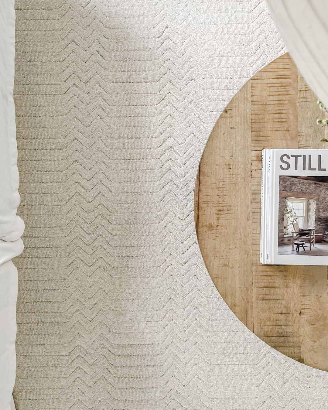 Cualli Ivory Cream Textured Rug *NO RETURNS UNLESS FAULTY