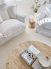 Cualli Ivory Cream Textured Rug