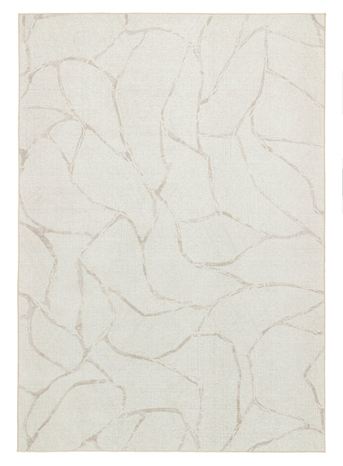 Cyra Soft Beige and Warm Taupe Indoor Outdoor Rug