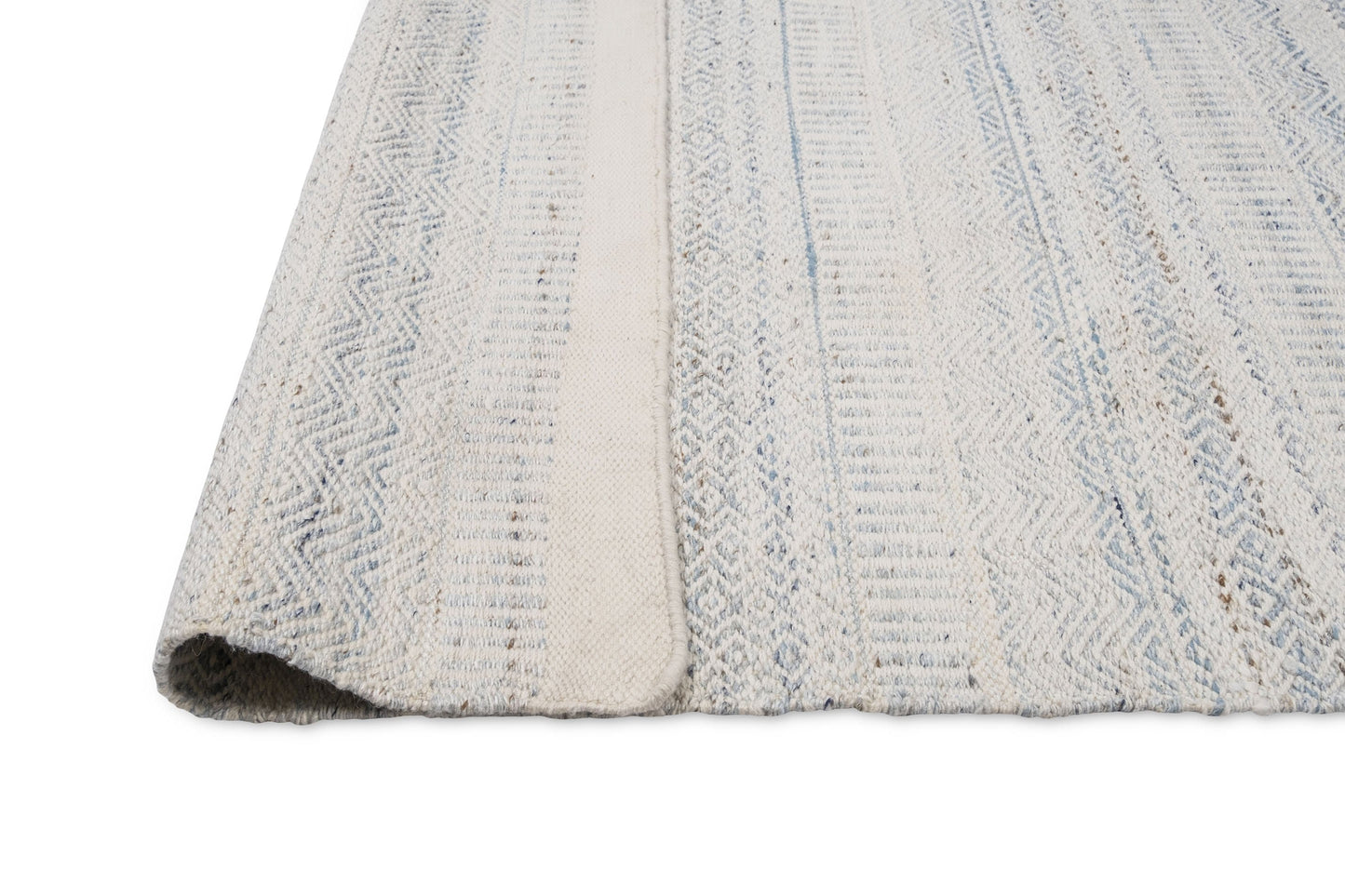 Daisy Cream and Blue Indoor Outdoor P.E.T Rug