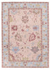 Dakota Blue and Pink Bordered Floral Rug*NO RETURNS UNLESS FAULTY