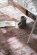 Dakota Blue and Pink Bordered Floral Rug*NO RETURNS UNLESS FAULTY