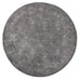Dalma Charcoal Grey And Ivory Traditional Distressed Round Rug