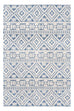 Daphne Blue Tribal Textured Rug