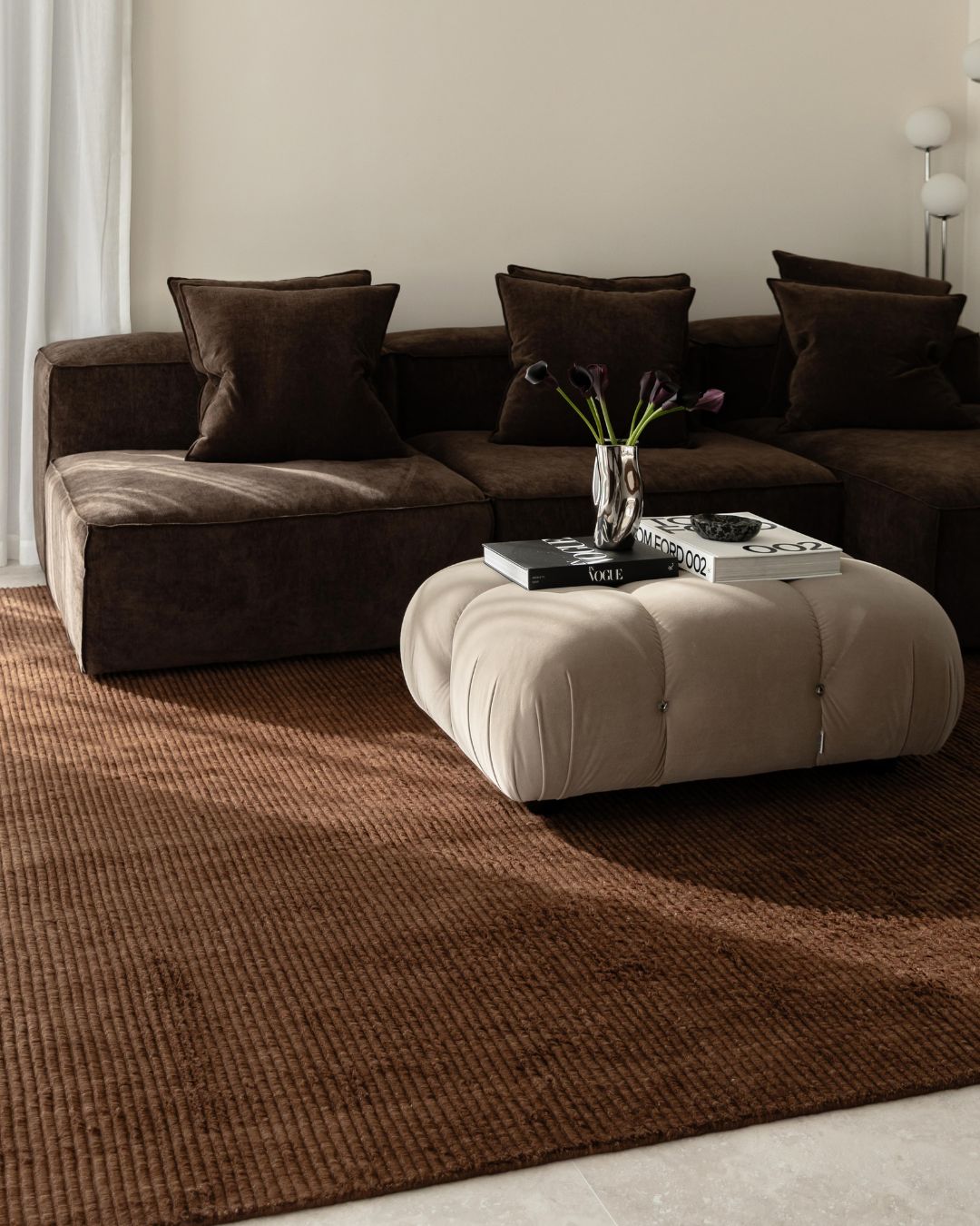 Dariel Handloomed Brown Rug