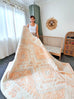 Dayanna Orange and Cream Tribal Washable Rug *NO RETURNS UNLESS FAULTY