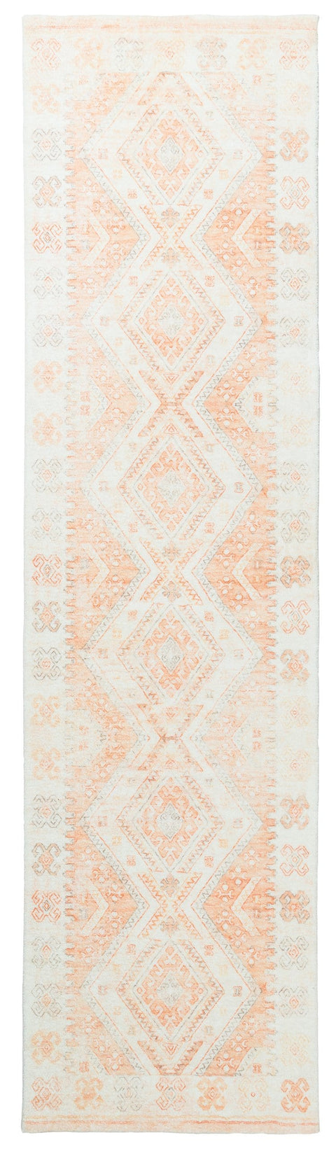 Dayanna Orange and Cream Tribal Washable Runner Rug *NO RETURNS UNLESS FAULTY