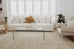 Delphine Ivory and Beige Tribal Transitional Rug