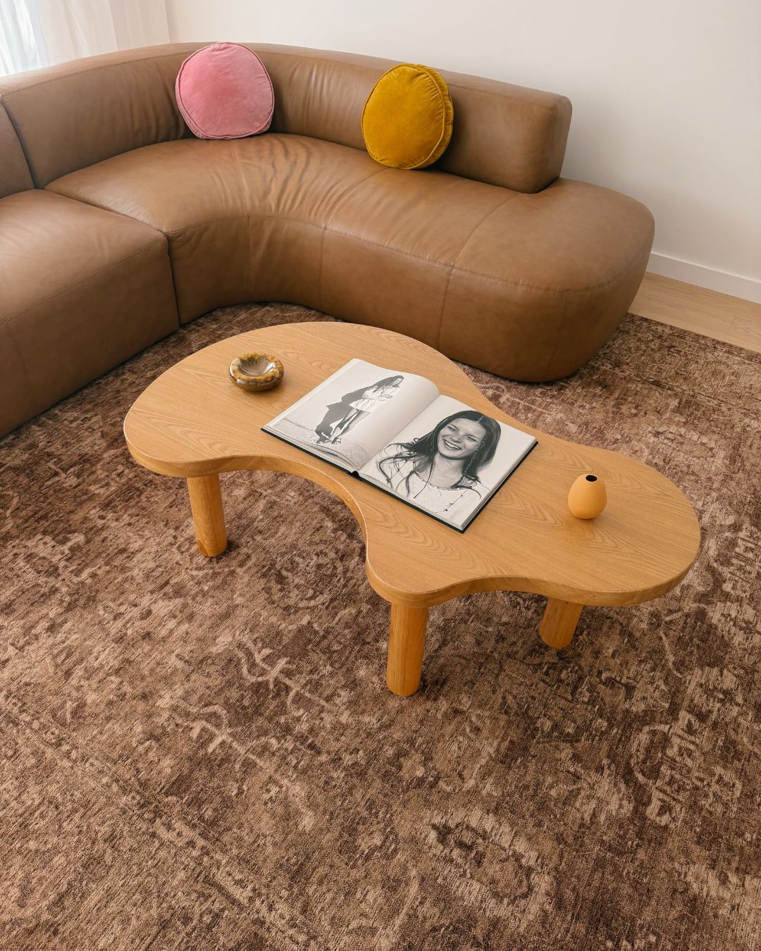 Dolores Tonal Tobacco Brown Rug