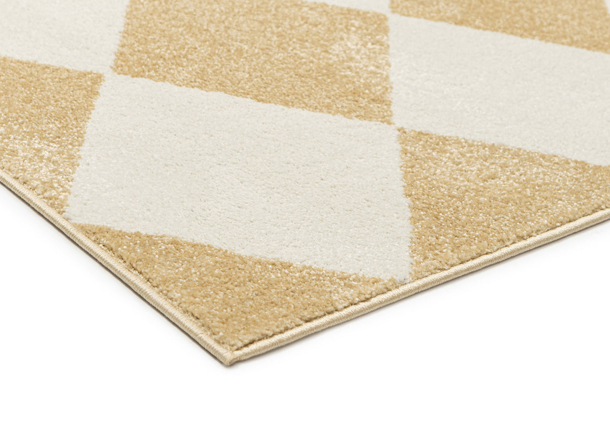 Dominique Yellow Harlequin Rug
