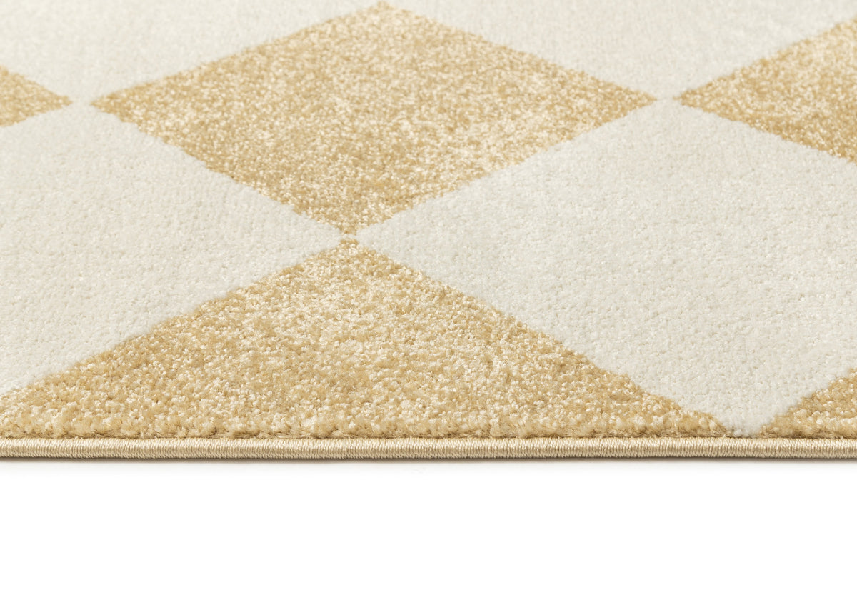 Dominique Yellow Harlequin Rug