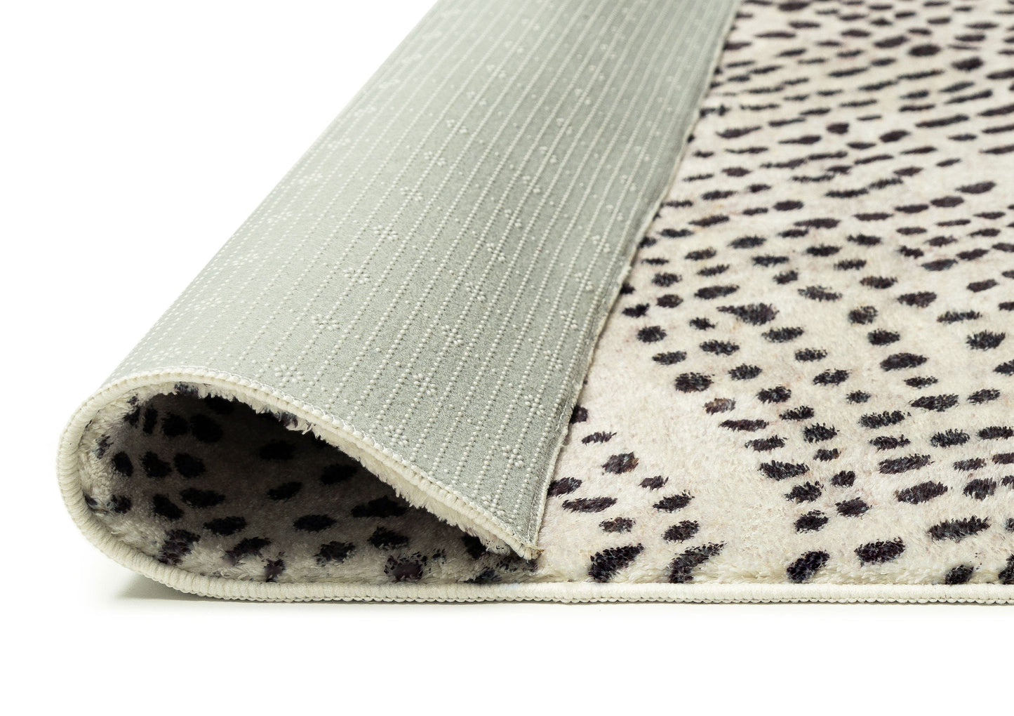Eddie Charcoal Grey Abstract Tribal Pattern Washable Rug