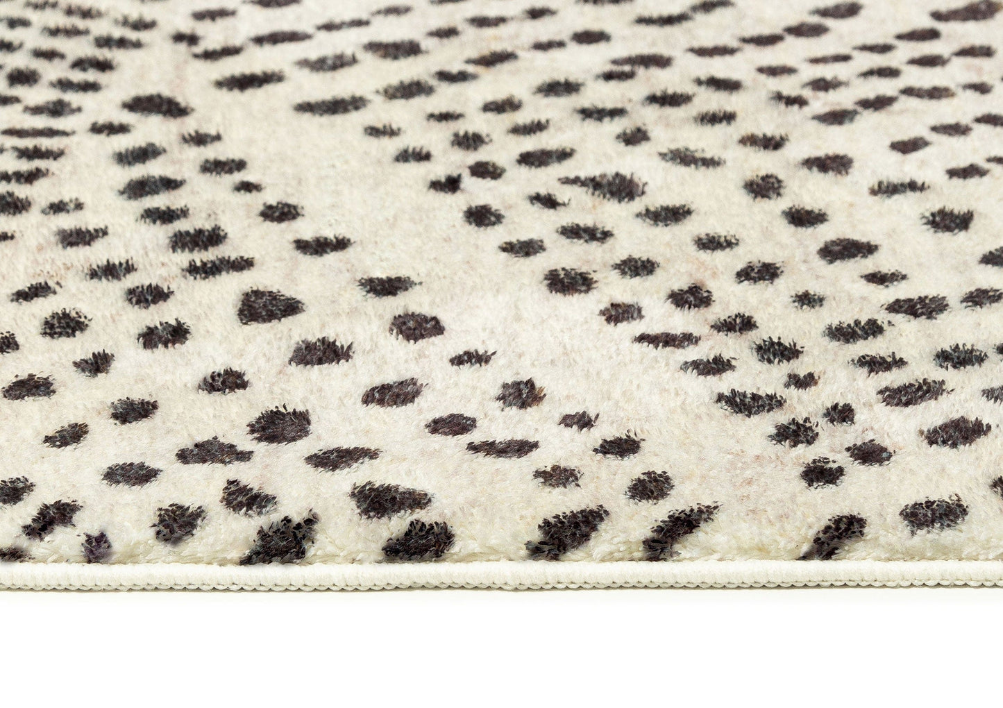 Eddie Charcoal Grey Abstract Tribal Pattern Washable Rug