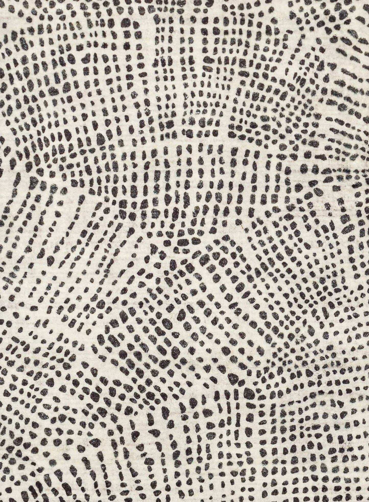 Eddie Charcoal Grey Abstract Tribal Pattern Washable Rug