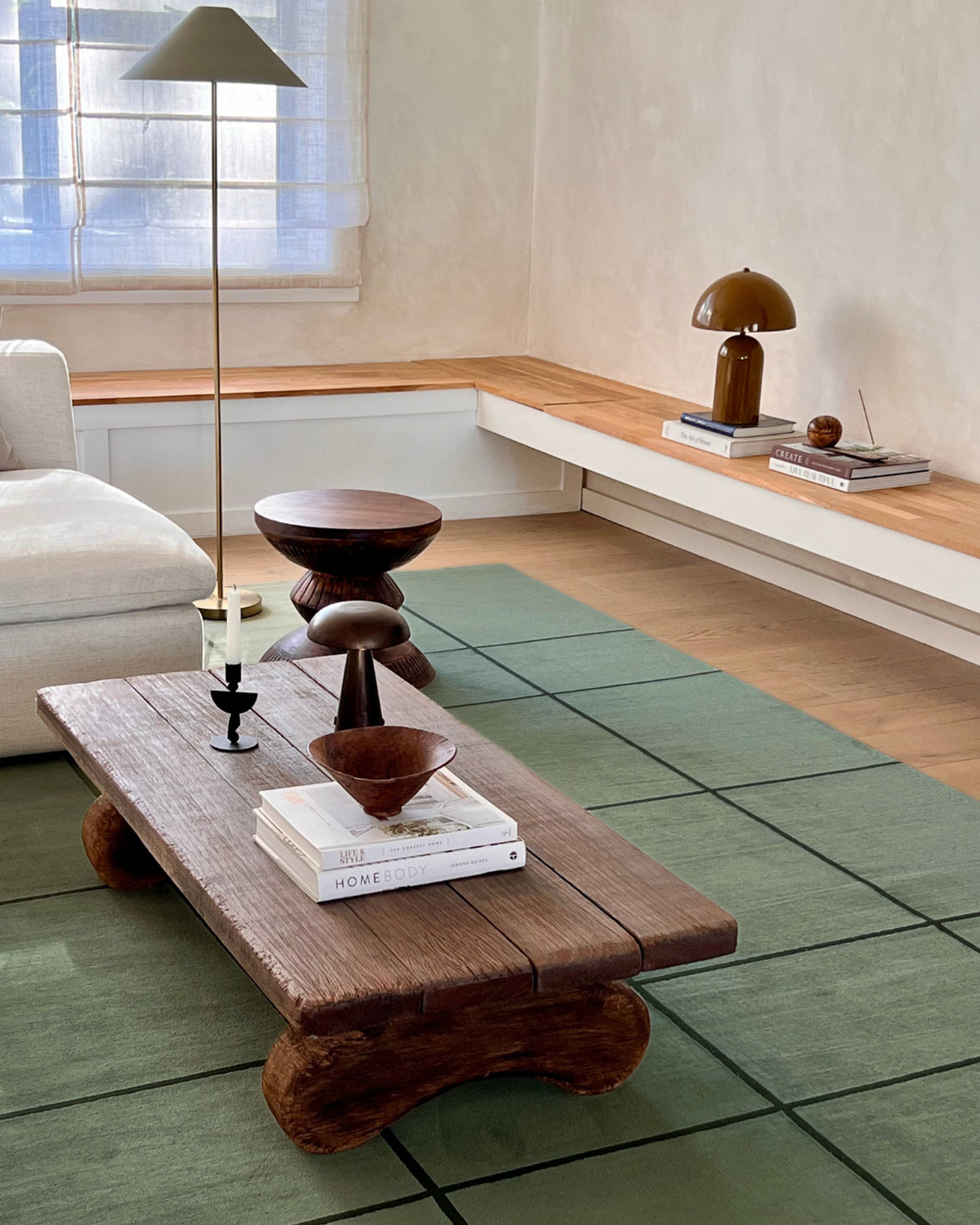 Edelle Tonal Olive Velvet Rug