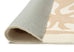 Edna Beige Cream Waves and Palms Washable Rug