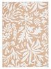 Edrielle Brown Cream Indoor Outdoor Washable Rug