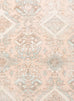 Edwina Peach and Blue Distressed Washable Rug *NO RETURNS UNLESS FAULTY