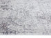 Elania Grey and Blue Traditional Distressed Medallion Runner Rug