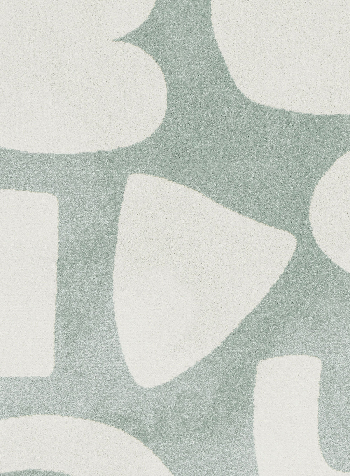 Electra Blue Organic Shapes Rug