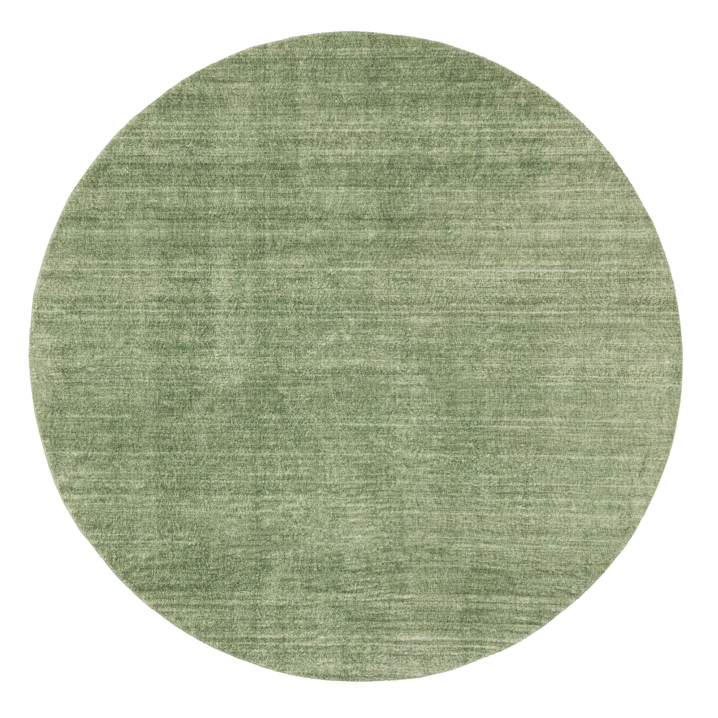 Elena Green Minimal Washable Round Rug