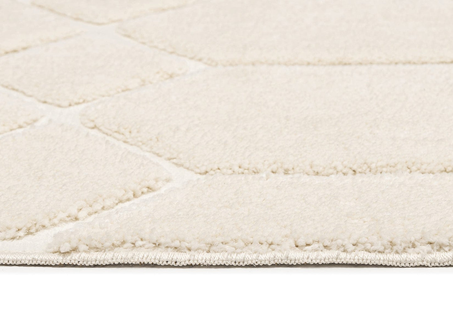Elif Ivory Geometric Rug