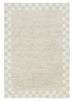 Eliora Grey Checkered Border Washable Rug