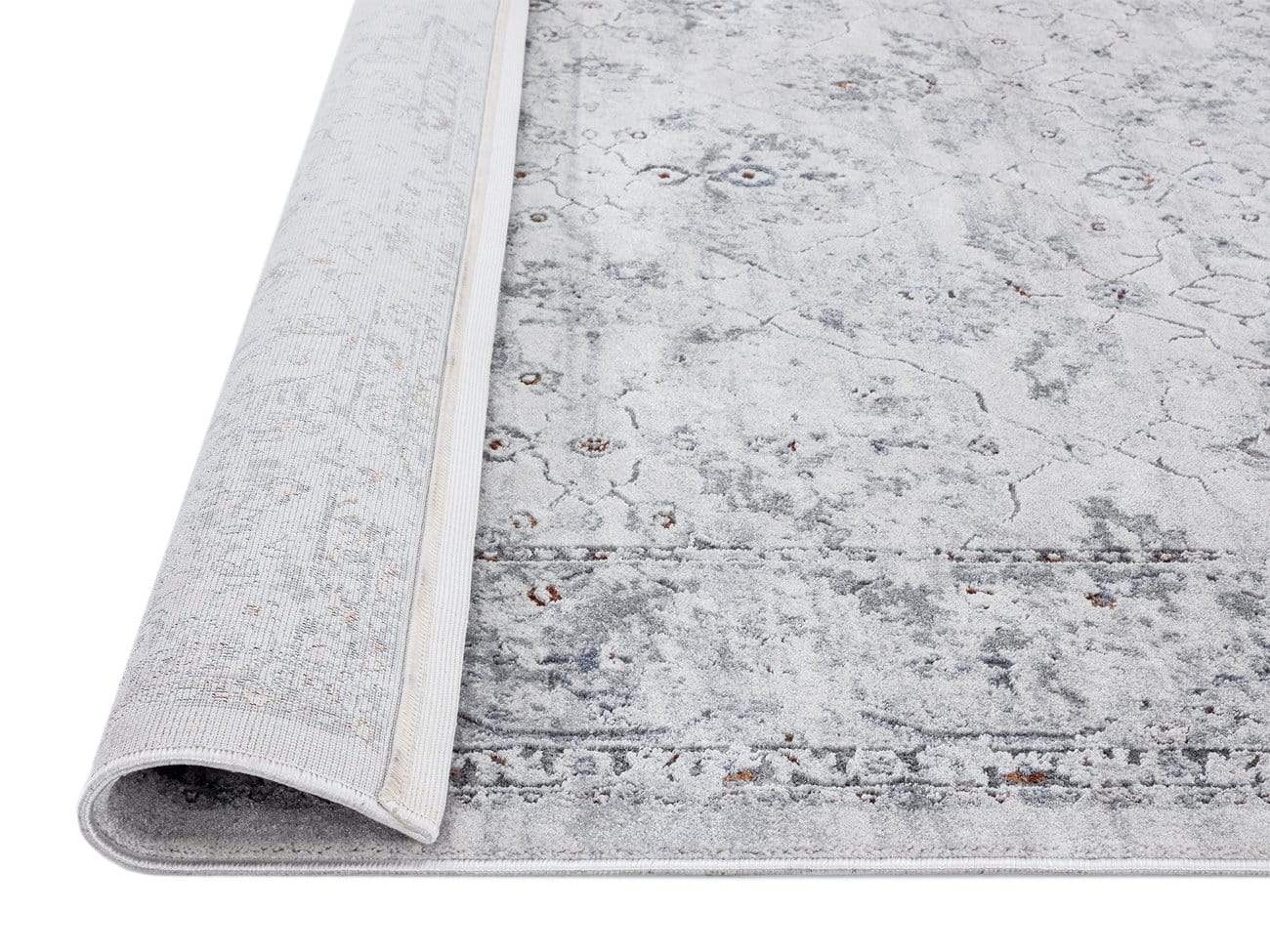 Elisha Grey and Blue Traditional Distressed Medallion Rug *NO RETURNS UNLESS FAULTY