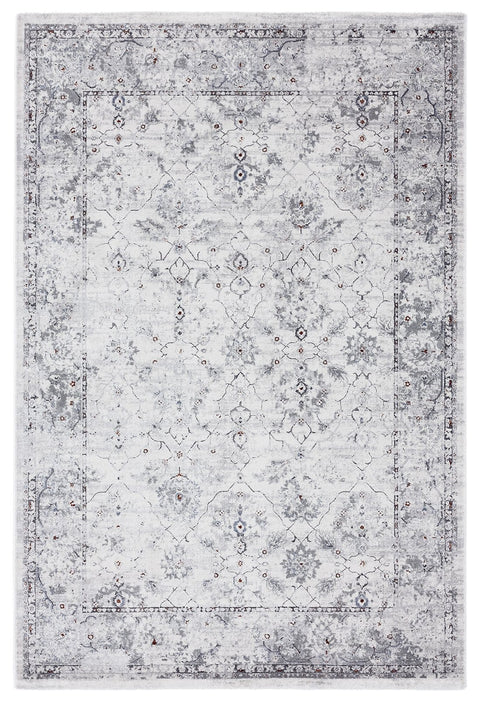 Elisha Grey and Blue Traditional Distressed Medallion Rug *NO RETURNS UNLESS FAULTY