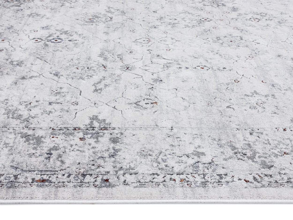 Elisha Grey and Blue Traditional Distressed Medallion Rug *NO RETURNS UNLESS FAULTY