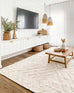 Elle Ivory Cream Diamond Tribal Textured Rug