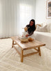 Elle Ivory Cream Diamond Tribal Textured Rug