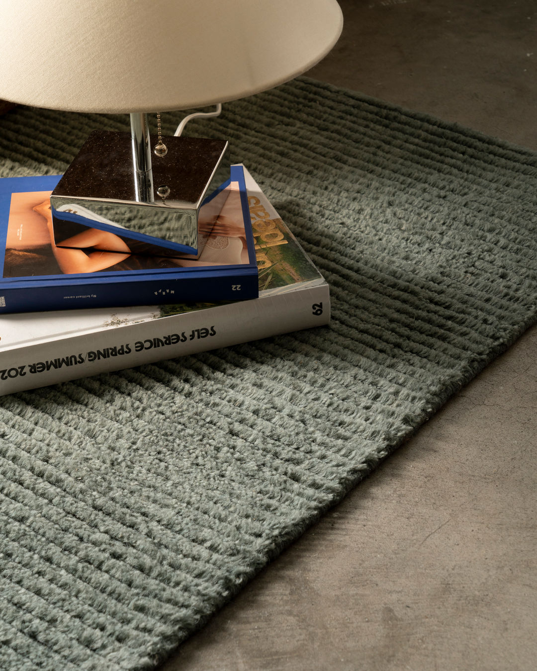 Eshana Handloomed Green Rug