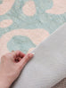 Esmeralda Pink and Green Washable Round Rug *NO RETURNS UNLESS FAULTY