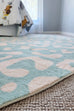 Esmeralda Pink and Green Washable Round Rug *NO RETURNS UNLESS FAULTY