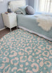 Esmeralda Pink and Green Washable Round Rug *NO RETURNS UNLESS FAULTY