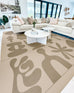 Esnir Beige Graphic Indoor Outdoor Washable Rug