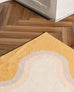 Esti Cream and Yellow Wiggle Bordered Washable Rug