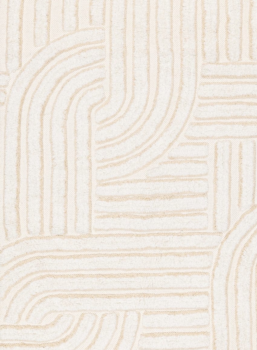 Etta Ivory Geometric Washable Runner Rug
