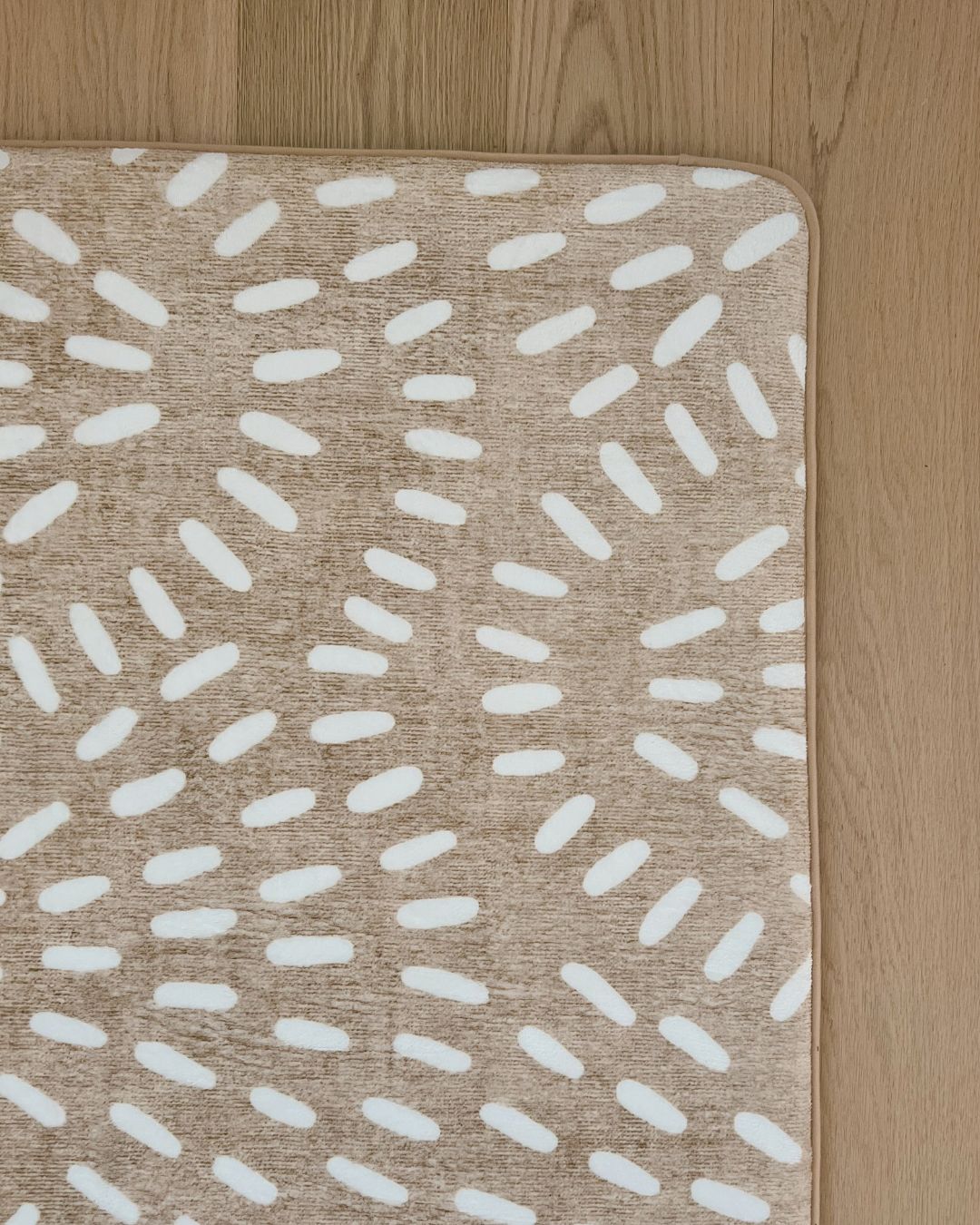 Eula Beige and Light Beige Abstract Rollie Pollie Playmat
