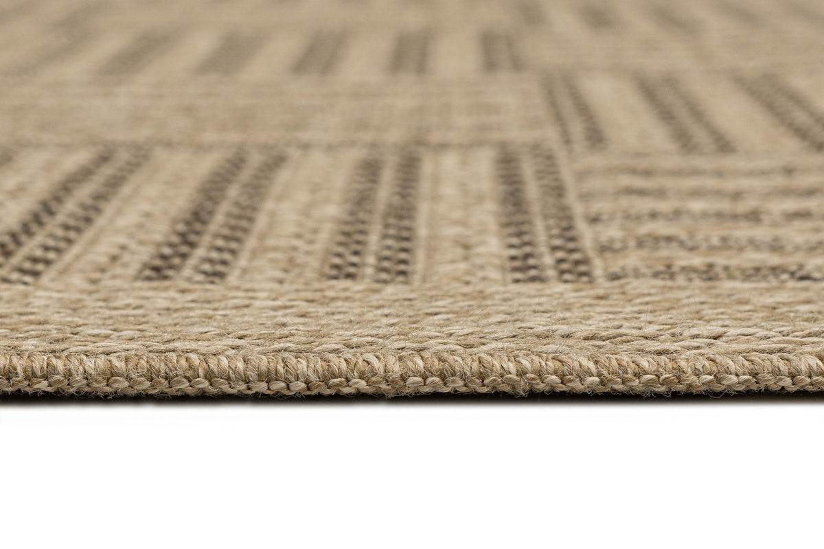 Eulalia Sand Basketweave Indoor Outdoor Rug