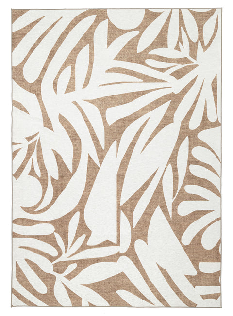 Farshana Beige Cream Indoor Outdoor Washable Rug