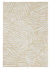 Faya Beige Palm Print Washable Rug