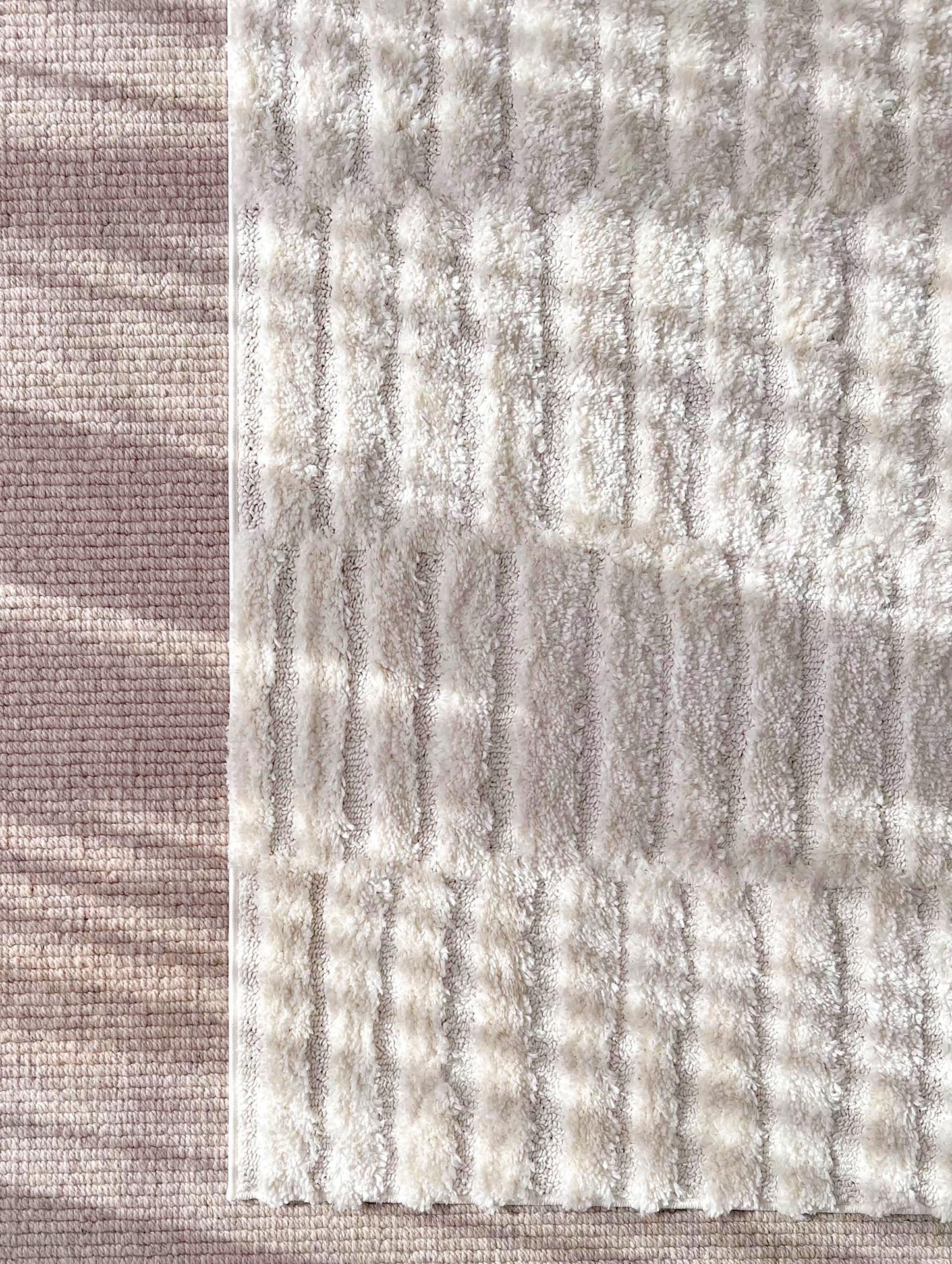 Filippa Ivory Cream Modern Textured Rug