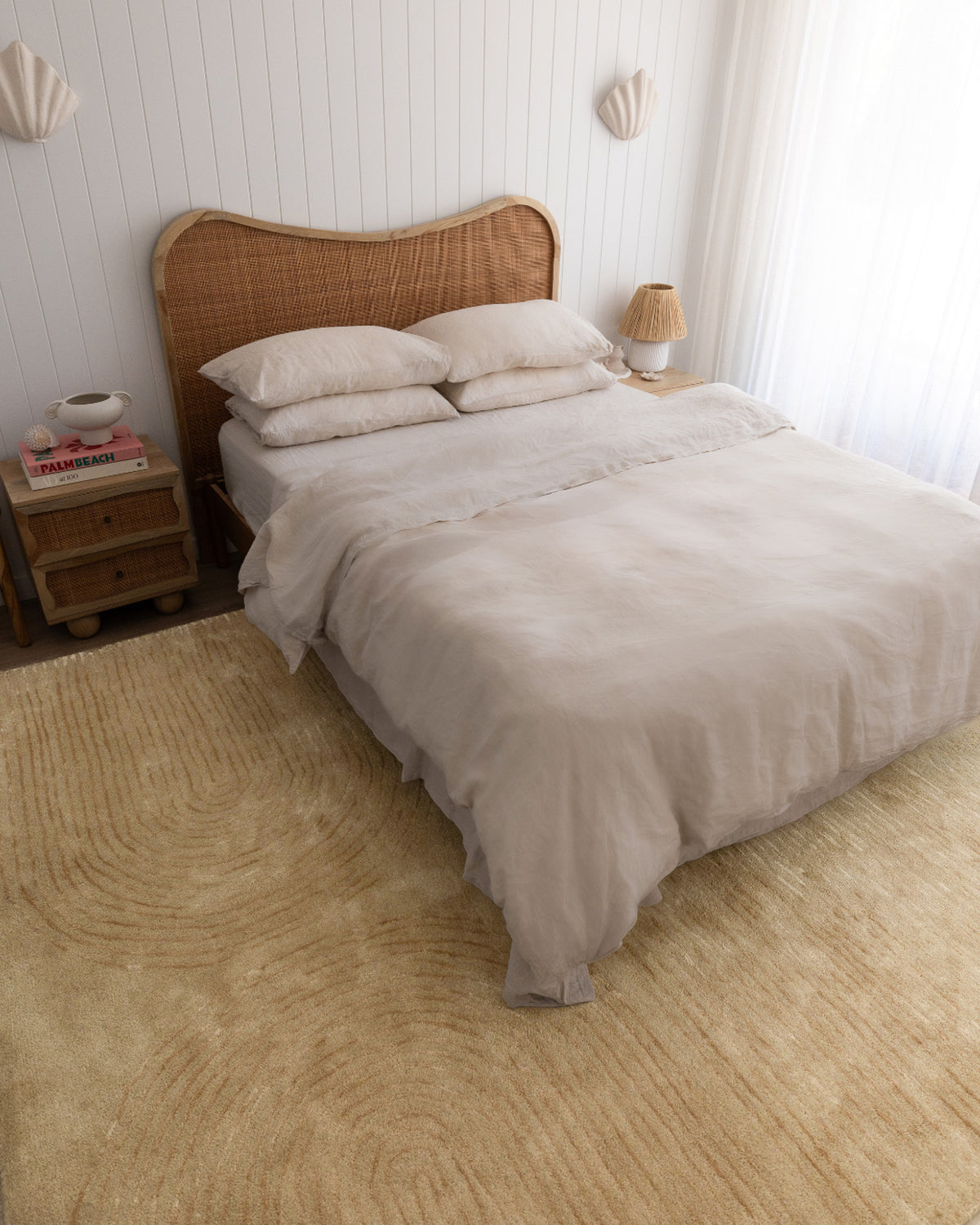 Filomena Beige Wool Blend Rug