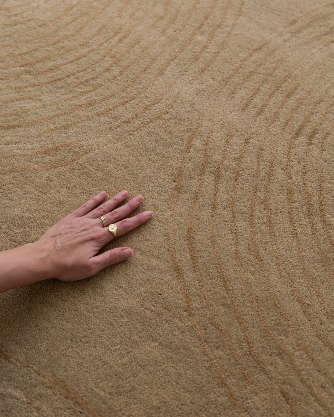 Filomena Beige Wool Blend Rug