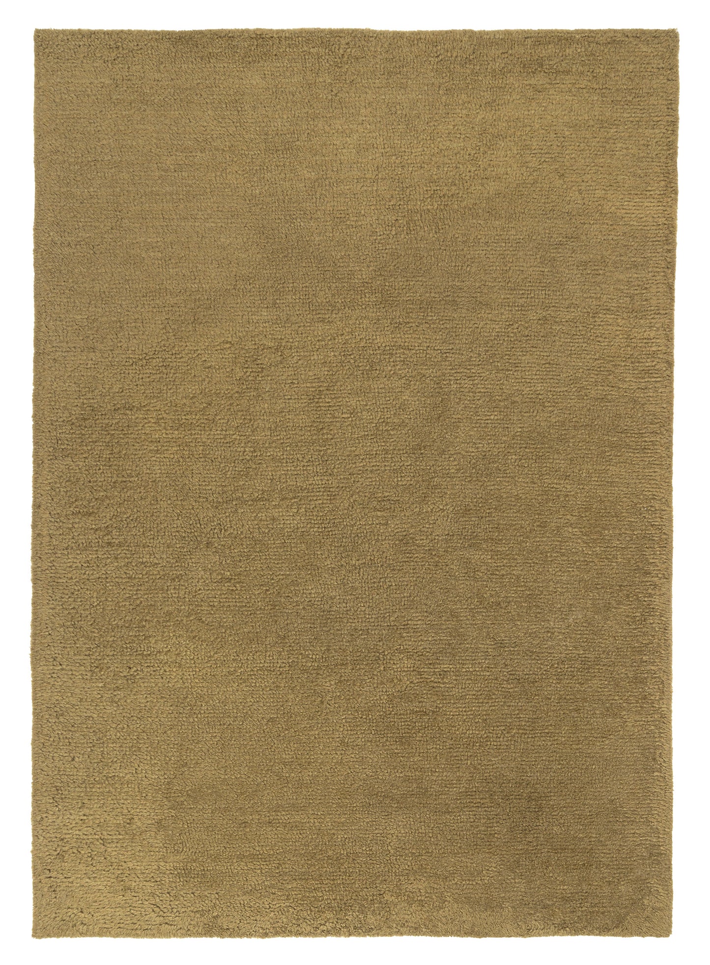 Flavia Dark Green Wool Shag Rug
