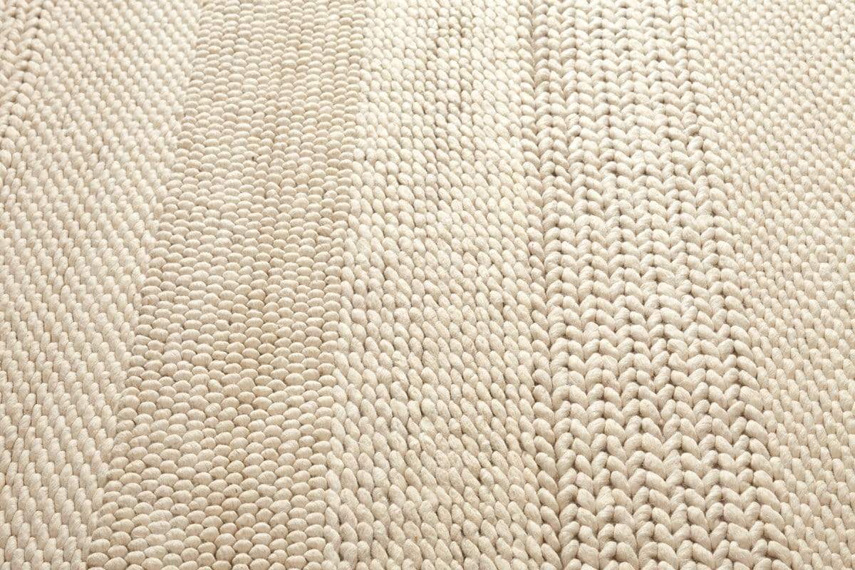 Fleur Ivory Braided and Looped Rug